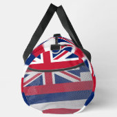 プリントカットソーバッグとハワイ州旗，アメリカ ダッフルバッグ (右)