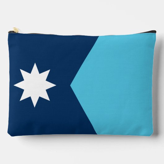 プリントカットソーバッグと米国ミネソタ州旗 アクセサリーポーチ (正面)