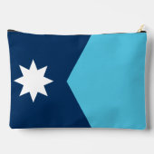 プリントカットソーバッグと米国ミネソタ州旗 アクセサリーポーチ (裏面)