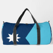 プリントカットソーバッグと米国ミネソタ州旗 ダッフルバッグ (裏面)