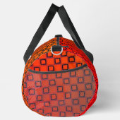 プリントカットソーバッグオレンジブラックモダンデザイン ダッフルバッグ (右)