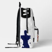 プリントカットソーバッグキッズとスポーツ男性の女性 プリントバックパック (左)