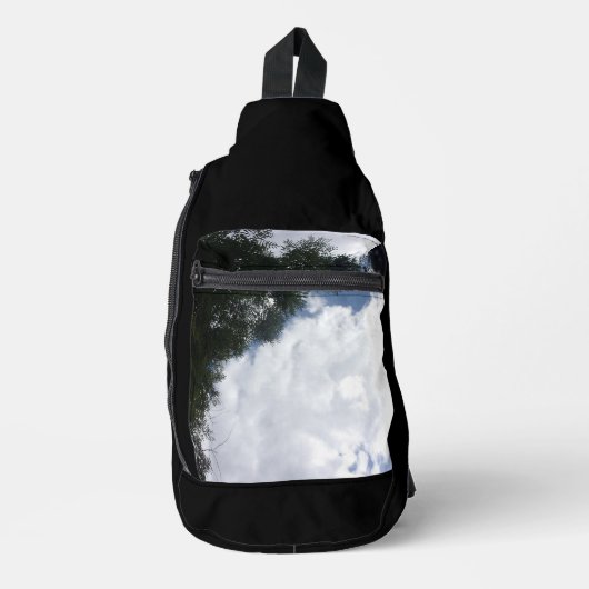 プリントカットソーバッグクールエコスタイルデザイン スリングバッグ (正面)