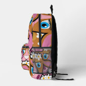 プリントカットソーバッグフローラカウピンク プリントバックパック (右)