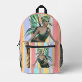 プリントカットソーバッグフローラ妖精 プリントバックパック (正面)