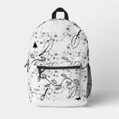 プリントカットソーバッグフローラ プリントバックパック (正面)