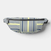 プリントカットソーバッグブルー&イエローストライプ ファニーパック (レイダウン)