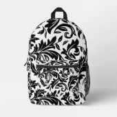 プリントカットソーバッグホワイト – P0358 プリントバックパック (正面)