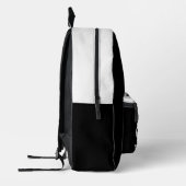 プリントカットソーバッグ女子バレーボール白黒 プリントバックパック (左)