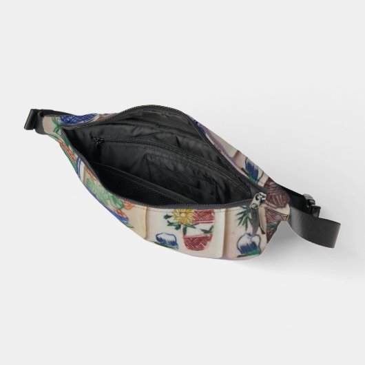 プリントカットソーバッグ麻雀 ファニーパック (見開き)