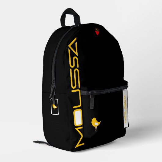 プリントカットソーバッグ プリントバックパック (裏面左端)