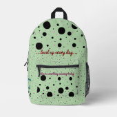 プリントカットソーバッグ プリントバックパック (正面)