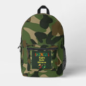 プリントカットソーバッグ プリントバックパック (正面)