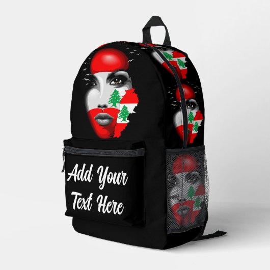 プリントカットソーバッグ プリントバックパック (裏面右端)