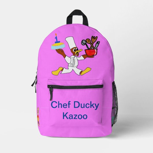 プリントカットソーバッグ プリントバックパック (正面)