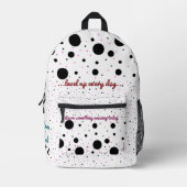 プリントカットソーバッグ プリントバックパック (正面)