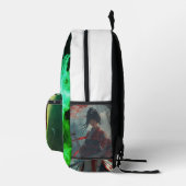 プリントカットソーバッグ プリントバックパック (右)