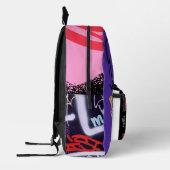 プリントカットソーバッグ プリントバックパック (左)