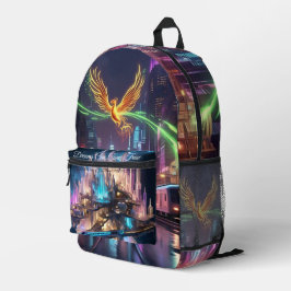 プリントカットソーバッグ プリントバックパック