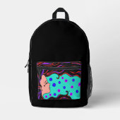 プリントカットソーバッグ プリントバックパック (正面)