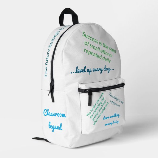 プリントカットソーバッグ プリントバックパック (裏面左端)