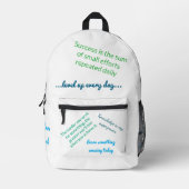 プリントカットソーバッグ プリントバックパック (正面)