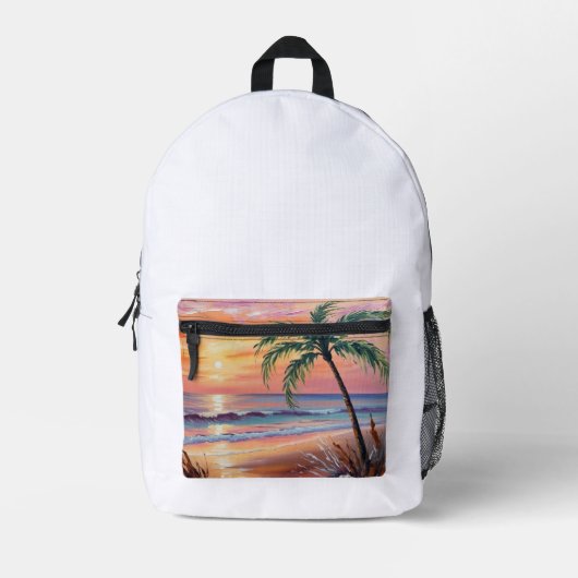 プリントカットソーバッグ プリントバックパック (正面)