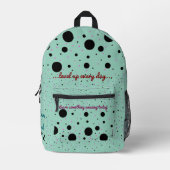 プリントカットソーバッグ プリントバックパック (正面)