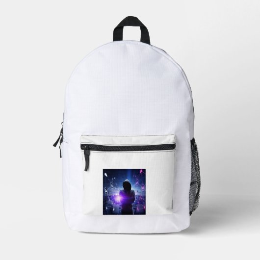 プリントカットソーバッグ プリントバックパック (正面)