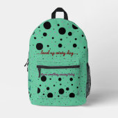 プリントカットソーバッグ プリントバックパック (正面)