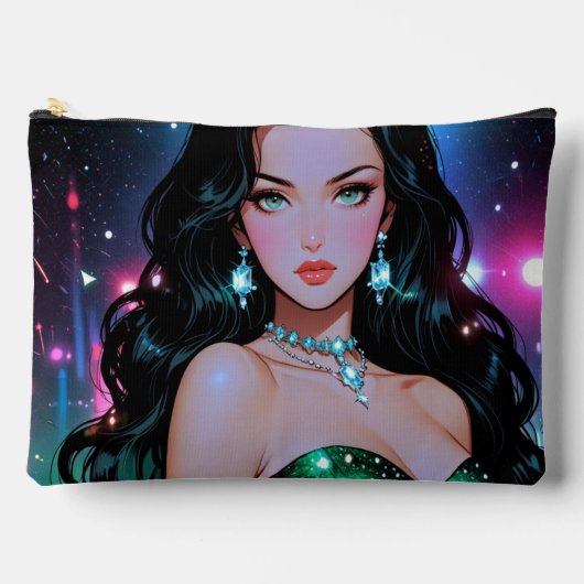 プリントカットソーバッグ/ペンシルケース アクセサリーポーチ (正面)