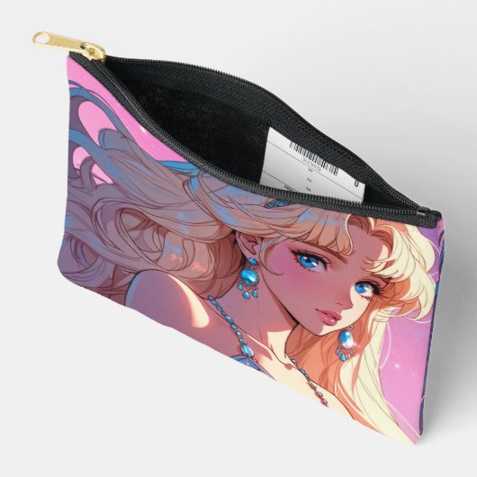 プリントカットソーバッグ/ペンシルケース アクセサリーポーチ (見開き)