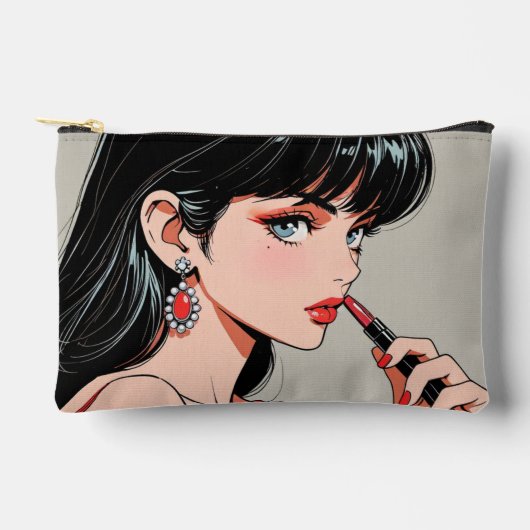 プリントカットソーバッグ/ペンシルケース アクセサリーポーチ (正面)