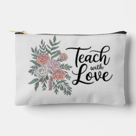 プリントカットソーフローラポーチ アクセサリーポーチ