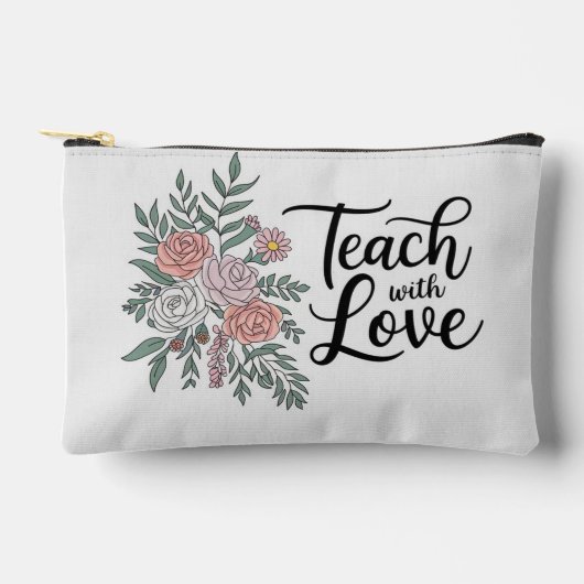 プリントカットソーフローラポーチ アクセサリーポーチ (正面)