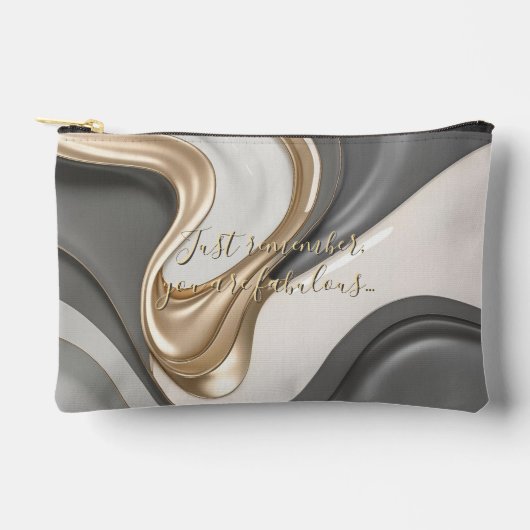 プリントカット縫いバッグ(グラフィックスタイリッシュ) アクセサリーポーチ (正面)