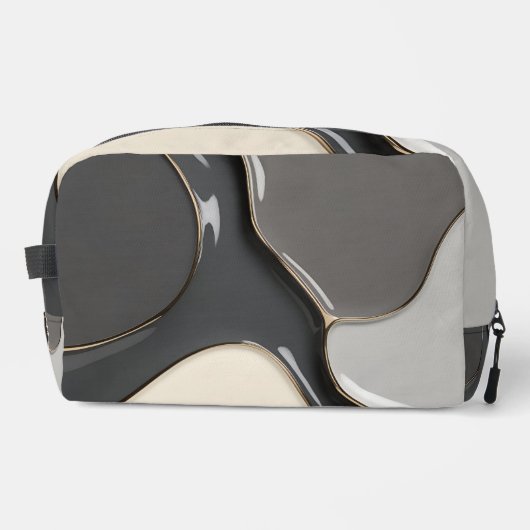 プリントカット縫いバッグ(グラフィックスタイリッシュ) ドップキット (正面)