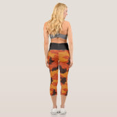 プリントカプリヨガ鮮やかパンツ カプリレギンス (裏面)