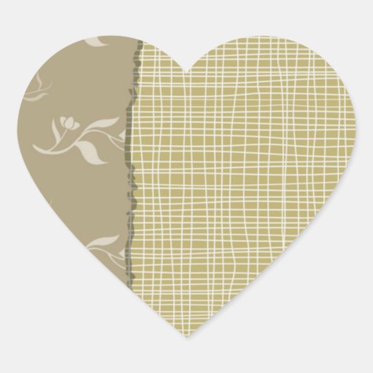 プリントグリーンシェード ハートシール (正面)