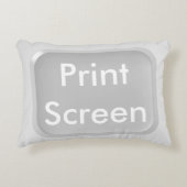 プリントスクリーンの鍵 アクセントクッション (正面)