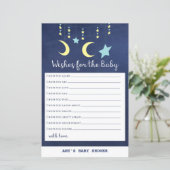 プリントトゥインクルトゥインクルムーンスターベビーシャワーゲーム (スタンド正面)