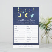 プリントトゥインクルトゥインクルムーンスターベビーシャワーゲーム (スタンド正面)