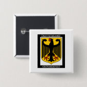 プリントドイツのオクトーバーフェストのドイツの紋章付き外衣 缶バッジ (正面&裏面)