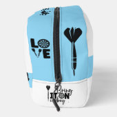 プリントパーソナライズされたカットシューダーツバッグ ドップキット (右)