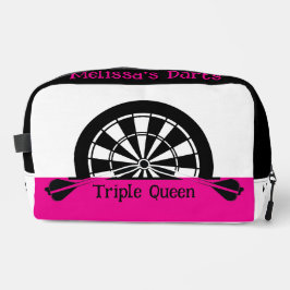 プリントパーソナライズされたカットシューダーツバッグ ドップキット