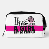 プリントパーソナライズされたカットシューダーツバッグ ドップキット (裏面)