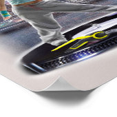 プリントヒップホップガールダンサー ポスター (角)