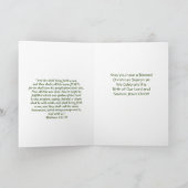 プリントビクトリアン教会クリスマスカード カード (内部)