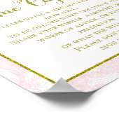 プリントピンクスワン赤ちゃんシャワーゲームポスター ポスター (角)