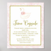 プリントピンクスワン赤ちゃんシャワーゲームポスター ポスター (正面)